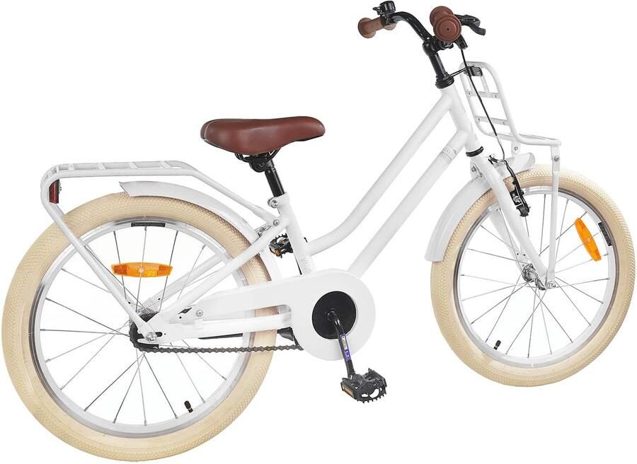 VidaXL Kinderfiets 22 Inch voor 7-12 jaar oud Wit - Foto 2