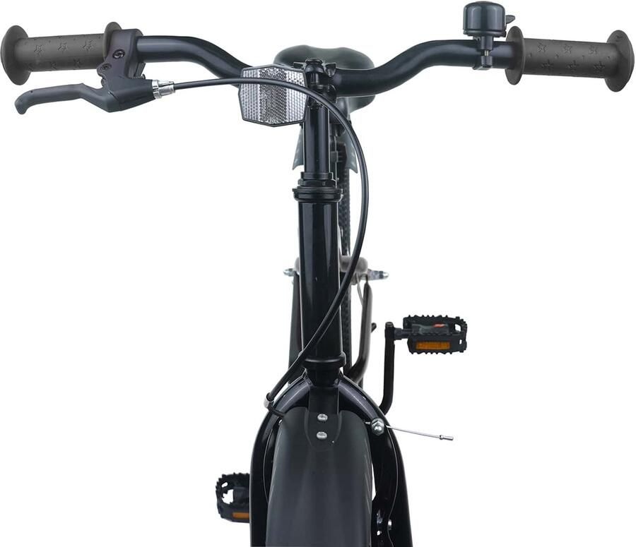 VidaXL Kinderfiets 22 Inch voor 7-12 jaar oud Zwart - Foto 2