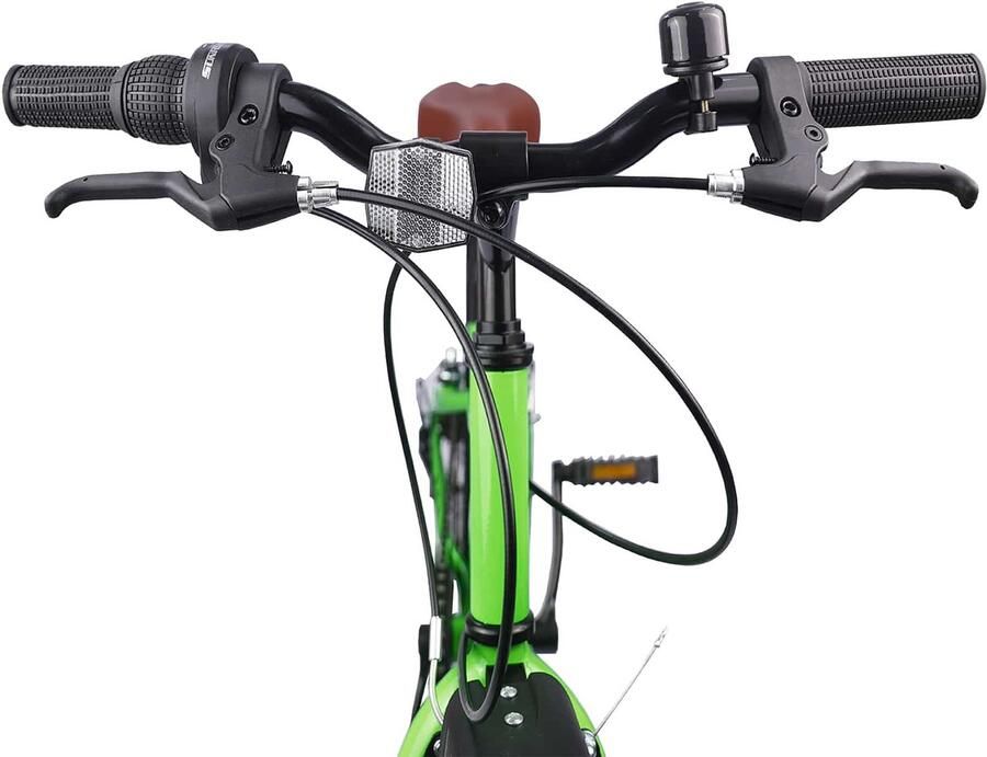 VidaXL Kinderfiets 24 Inch 6-Speed voor 8-12 jaar oud Groen - Foto 3