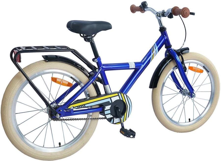 VidaXL Kinderfiets 24 Inch voor 8-12 jaar oud Donkerblauw - Foto 2