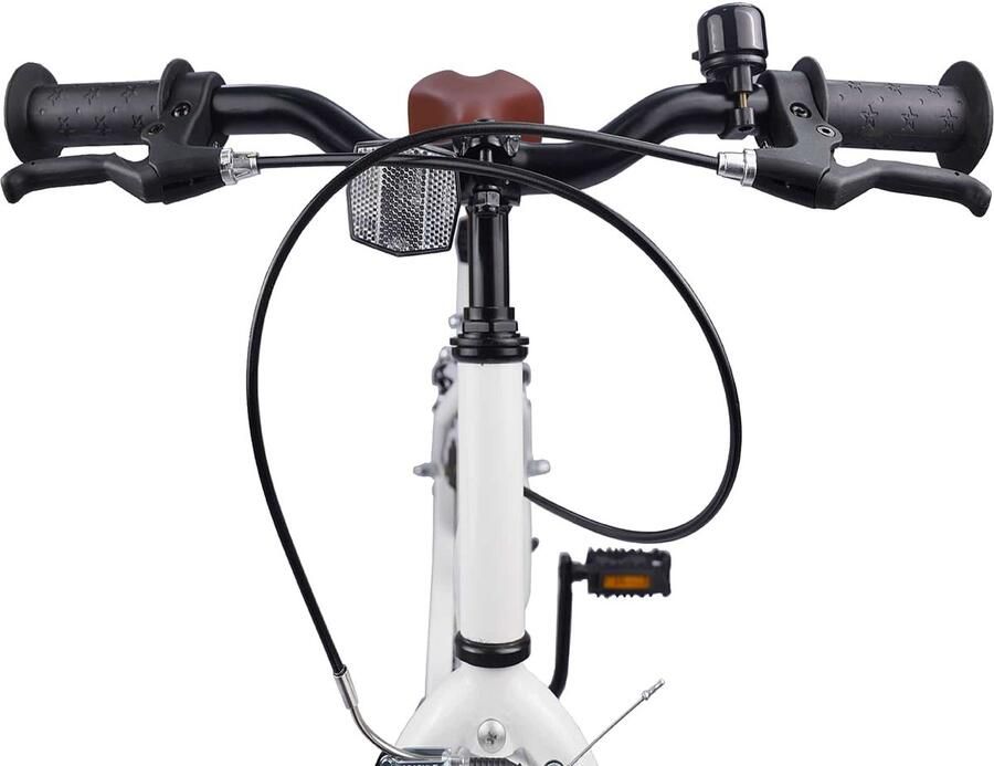 VidaXL Kinderfiets 24 Inch voor 8-12 jaar oud wit