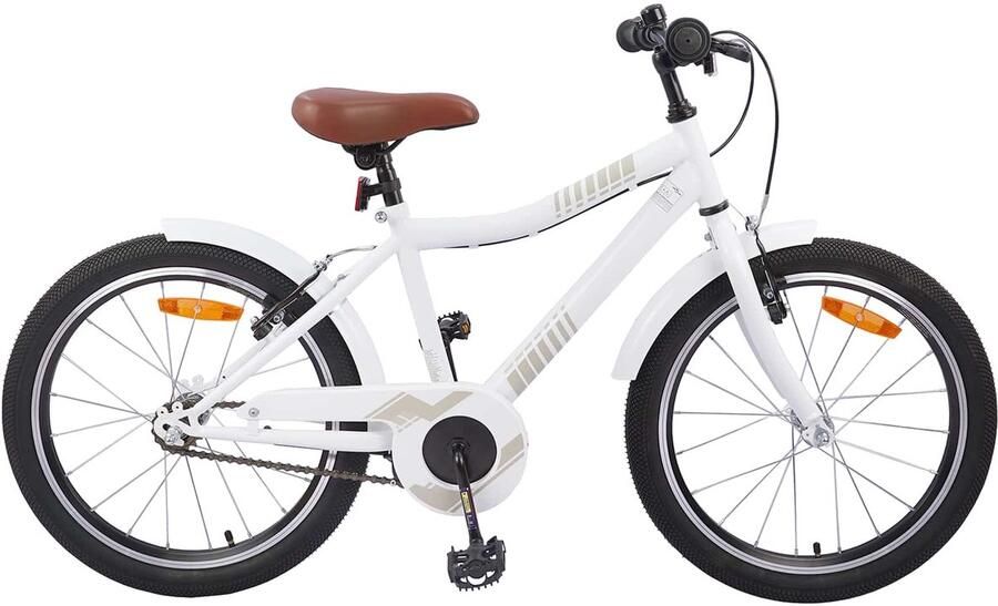 VidaXL Kinderfiets 24 Inch voor 8-12 jaar oud wit - Foto 4