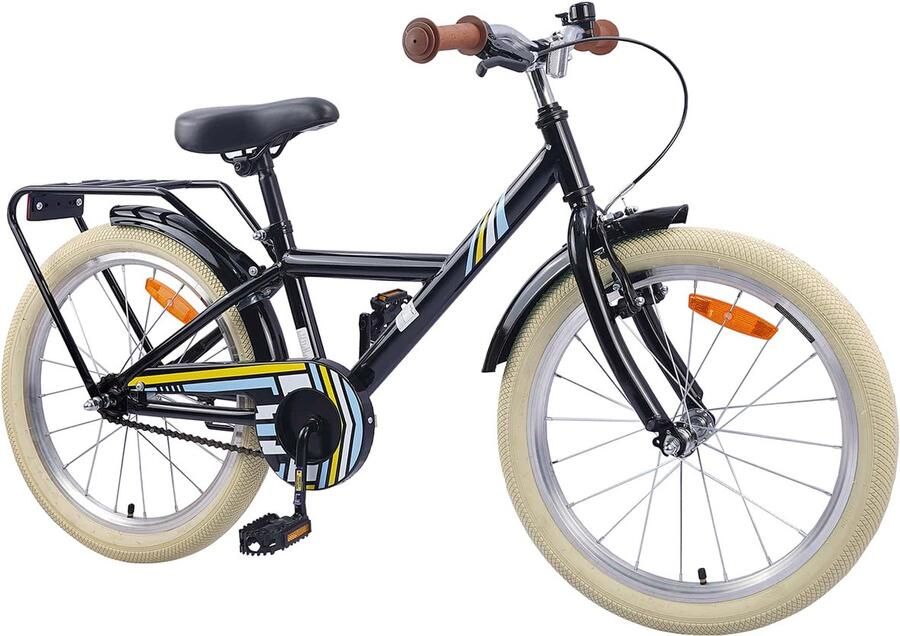 VidaXL Kinderfiets 24 Inch voor 8-12 jaar oud Zwart - Foto 3