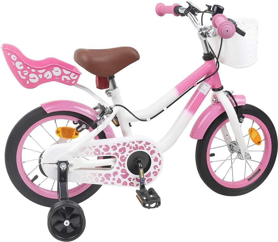 VidaXL Kinderfiets Met Zijwieltjes 12 Inch voor 2-4 jaar oud