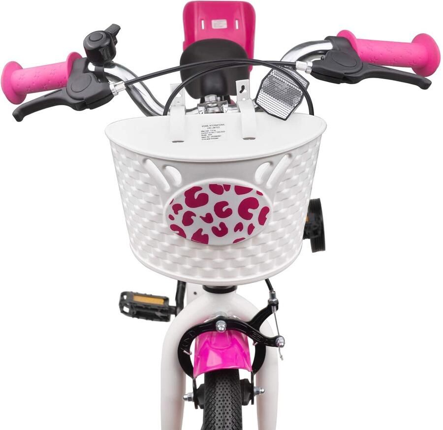 VidaXL Kinderfiets Met Zijwieltjes 12 Inch voor 2-4 jaar oud Roze