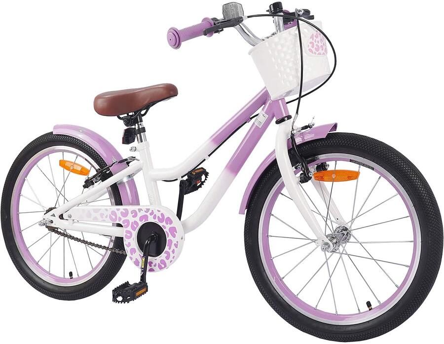 VidaXL Kinderfiets Met Zijwieltjes 20 Inch voor 6-11 jaar oud Paars - Foto 2