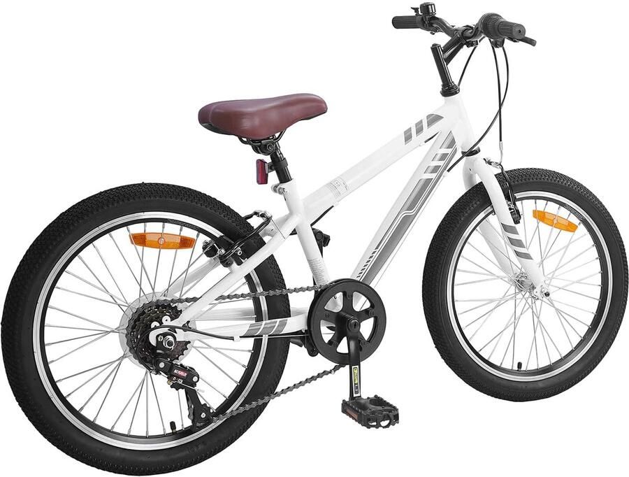 VidaXL Mountainbike 20 Inch 6-Speed voor 5-8 jaar oud Wit - Foto 2