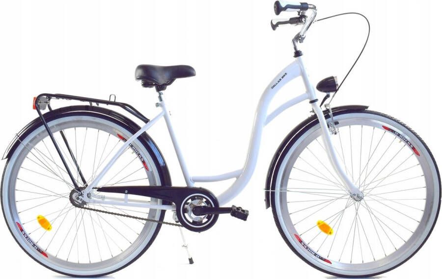 Viking Choice Dallas Bike Meisjesfiets 26 inch Stevig stalen frame Wit met zwart