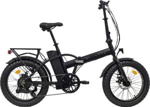 Villette le Gros e-fatbike vouwfiets 7 speed zwart