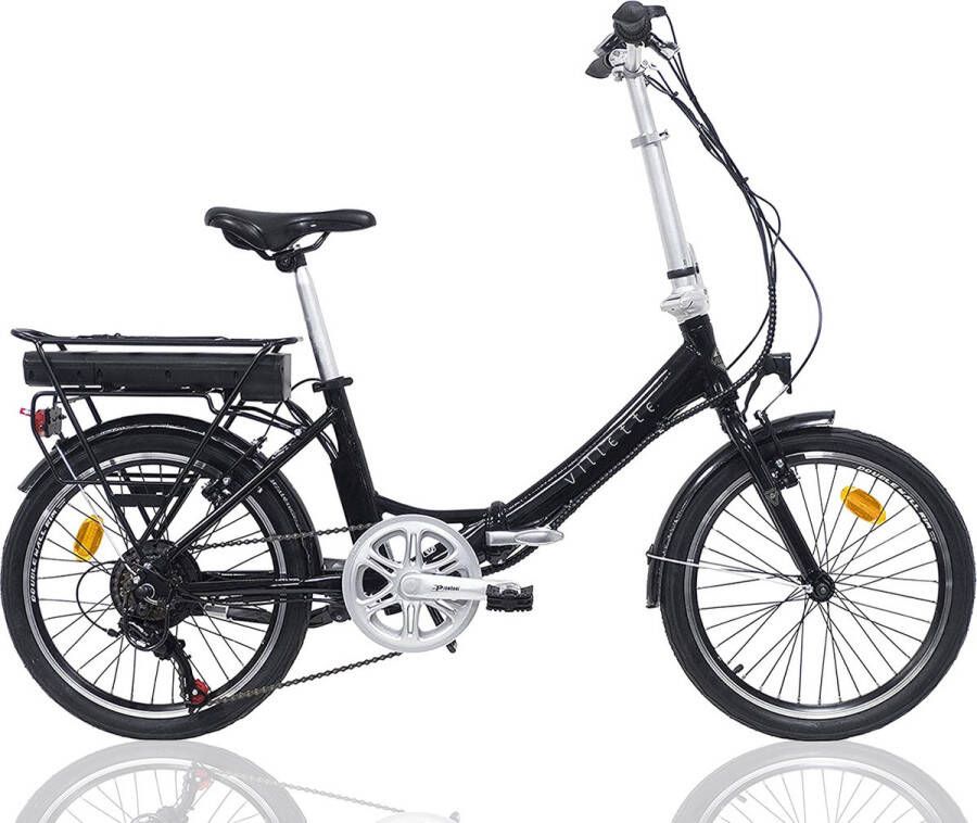 Villette les Vacances vouwbare e-bike 6 sp 20 inch zwart