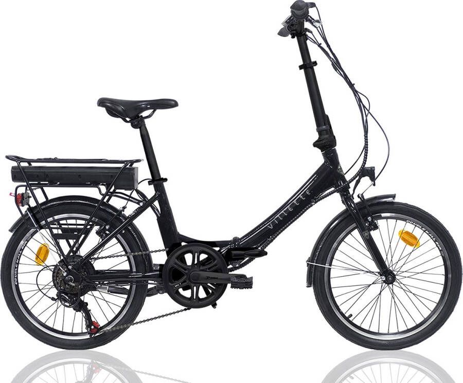 Villette les Vacances vouwbare e-bike 6 sp 20 inch zwart