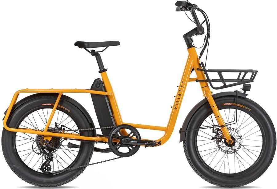 Villette Citadin elektrische transportfiets staal city geel