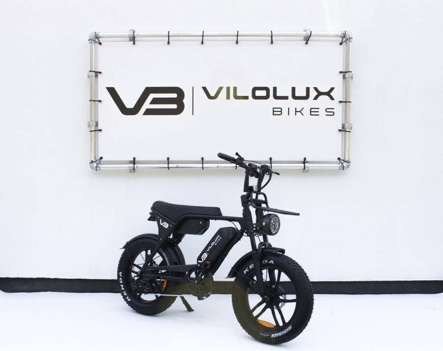 Vilolux Fatbike electrisch Fatbike V8 PRO MAX Fatbike C80 PRO MAX 2025 Model 4.0 Dubbele accu Voorrek Legaal Rijklaar Niet opvoerbare fatbikes 2 Jaar garantie Hydraulische remmen Telefoontasje Alarm Zwart