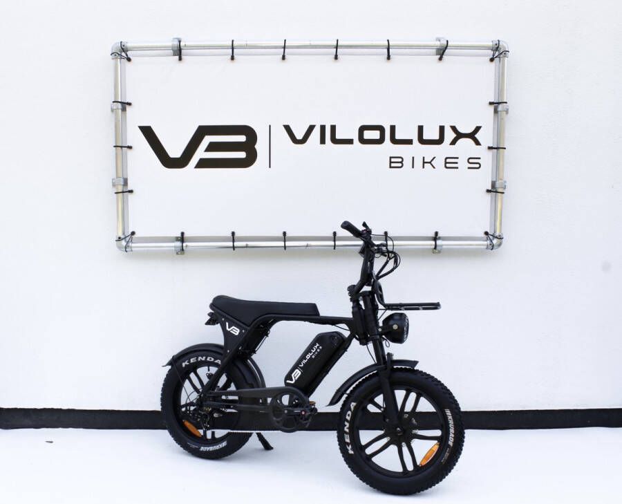 Vilolux Fatbike electrisch V8 C80 2025 Model 4.0 voorrek Legaal Rijklaar geleverd Niet opvoerbare fatbike 2 Jaar garantie Hydraulische remmen Alarm Full Color LCD Display Zwart
