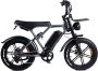 Vilolux H9 Hydraulische Rem 2024 Model Rijklaar Voorrek Elektrische Fatbike Fatbikes E-Bike Telefoonhouder Voetsteunen 25 km u 250W 1 Jaar Garantie Space gray blue Legaal - Thumbnail 1