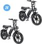 Vilolux Fatbike electrisch Fatbike V8 Fatbike C80 2025 Model 4.0 voorrek Legaal Rijklaar geleverd Niet opvoerbare fatbike 2 Jaar garantie Hydraulische rem Alarm Telefoontasje Full Color LCD Display Zwart - Thumbnail 2