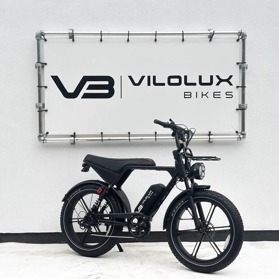 Vilolux Fatbike C80 PRO 24 INCH NFC vergrendeling voorrek 2025 Model Legaal Rijklaar geleverd Niet opvoerbare fatbikes 2 Jaar garantie Hydraulische rem Alarm zwart