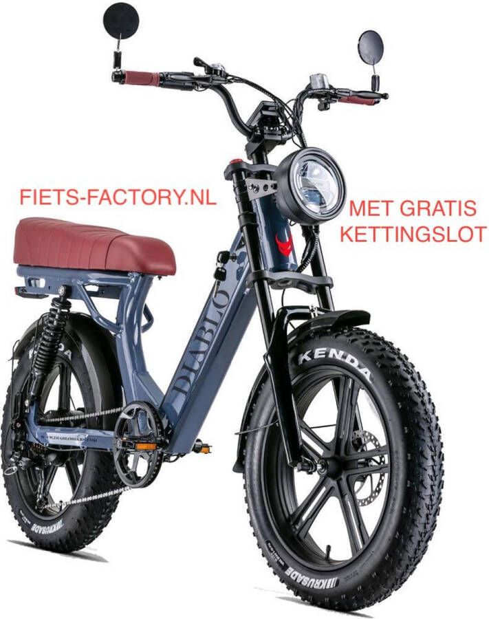 Vogue DIABLO FATBIKE RKS 7 SPEED 14.5AH 48V 696WH BLUE