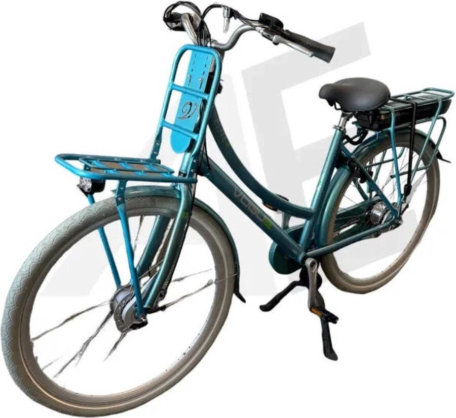 Vogue Elite 3 Elektrische Fiets 7 Versnellingen 50cm 13Ah Rollerbrake E-bike Mint Blue