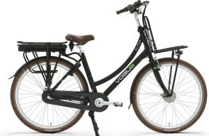 Vogue Elektrische fiets e-Elite Dames 50 cm Mat zwart 468 Wh Zwart
