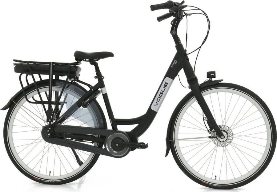 Vogue Elektrische fiets Infinity M300 Dames 53 cm Mat zwart 468 Wh Mat zwart