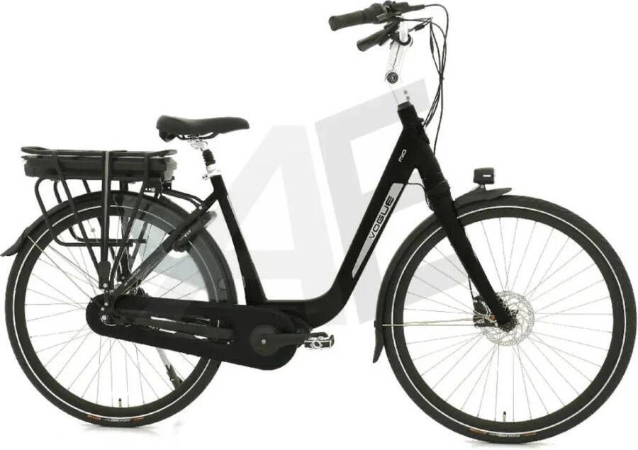 Vogue Mio 8SP Elektrische Fiets E-bike met Hydraulische Rem 13Ah 36V 468Wh 51cm Glans Zwart