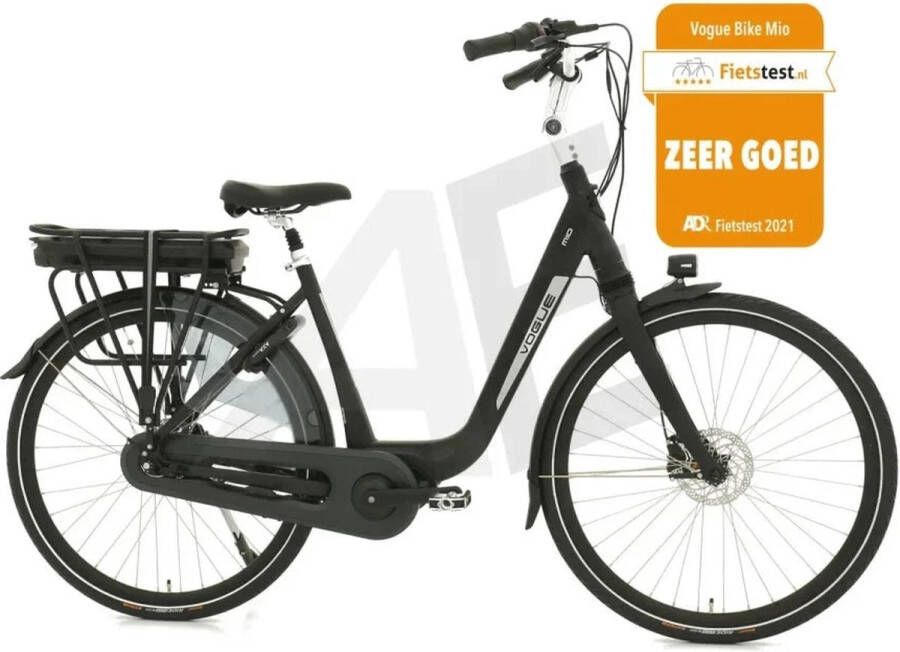Vogue Mio 8SP Elektrische Fiets E-bike met Hydraulische Rem 13Ah 36V 468Wh 51cm Mat Zwart