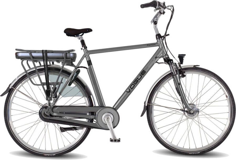 Vogue Elektrische fiets Premium Heren 56 cm Mat grijs 468 Wh Mat grijs