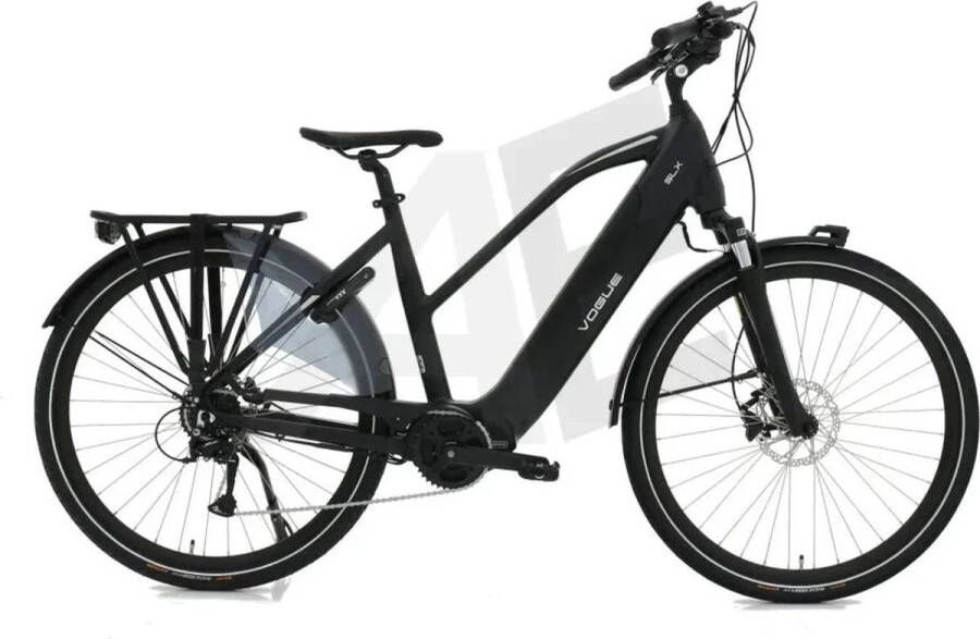 Vogue SLX M420 Elektrische Fiets 9RD Shi o Versnellingen 51cm met Hydraulische Rem Mat zwart Grijs