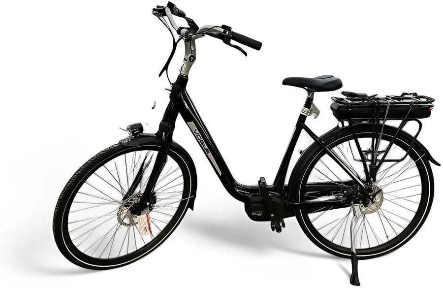 Vogue Mio 8SP Elektrische Fiets E-bike met Hydraulische Rem 13Ah 36V 468Wh 51cm Glans Zwart