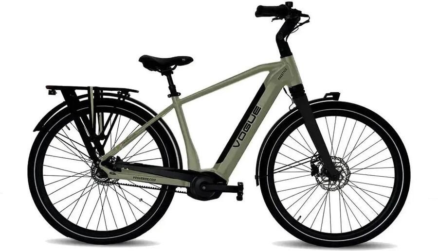 Vogue Prestige Belt-Drive Elektrische Fiets 28 inch 250W motor Actieradius tot 100 km 7 versnellingen 522Wh accu Ce t Grey