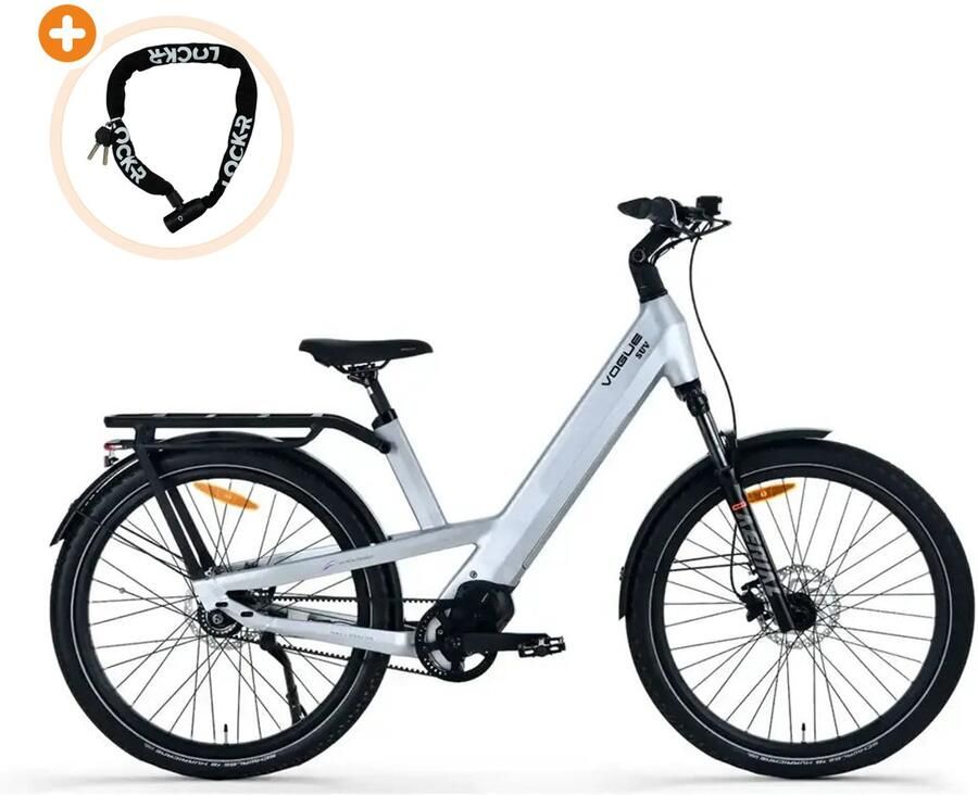Vogue SUV Elektrische Fiets 28 inch 250W motor Actieradius tot 90 km 8 versnellingen Hydraulische schijfrem Matt Titanium Grey - Foto 2