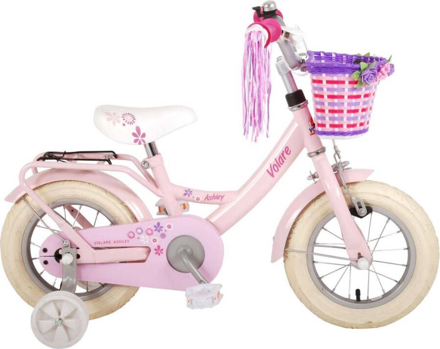 Volare Ashley Kinderfiets Meisjes 12 inch Roze 95% afgemonteerd