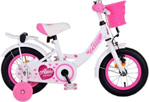 Volare Ashley 12 Inch 21 5 cm Meisjes Terugtraprem Wit Roze
