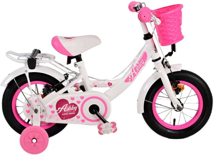 volare Ashley Kinderfiets Meisjes 12 inch Wit Twee handremmen