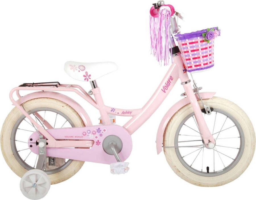 volare Ashley Kinderfiets Meisjes 14 inch Roze 95% afgemonteerd