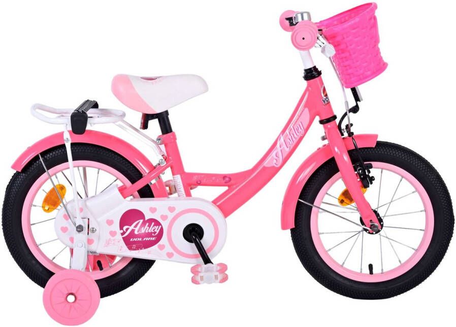 Volare Ashley 14 Inch 22 5 cm Meisjes Terugtraprem Donkerroze