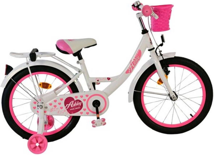 Volare Ashley 18 Inch 25 cm Meisjes Terugtraprem Wit Roze
