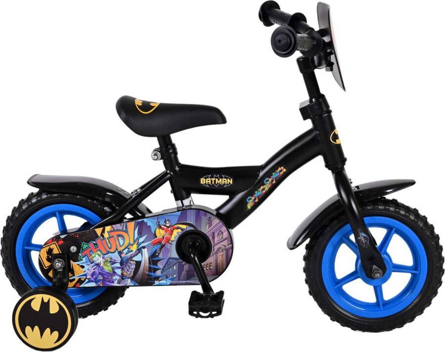 volare Batman Kinderfiets Jongens 10 inch Zwart Doortrapper