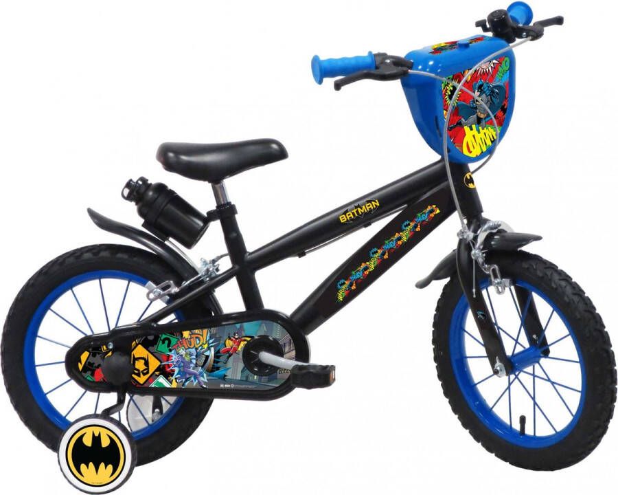 Batman Kinderfiets Jongens 14 inch Zwart Twee handremmen