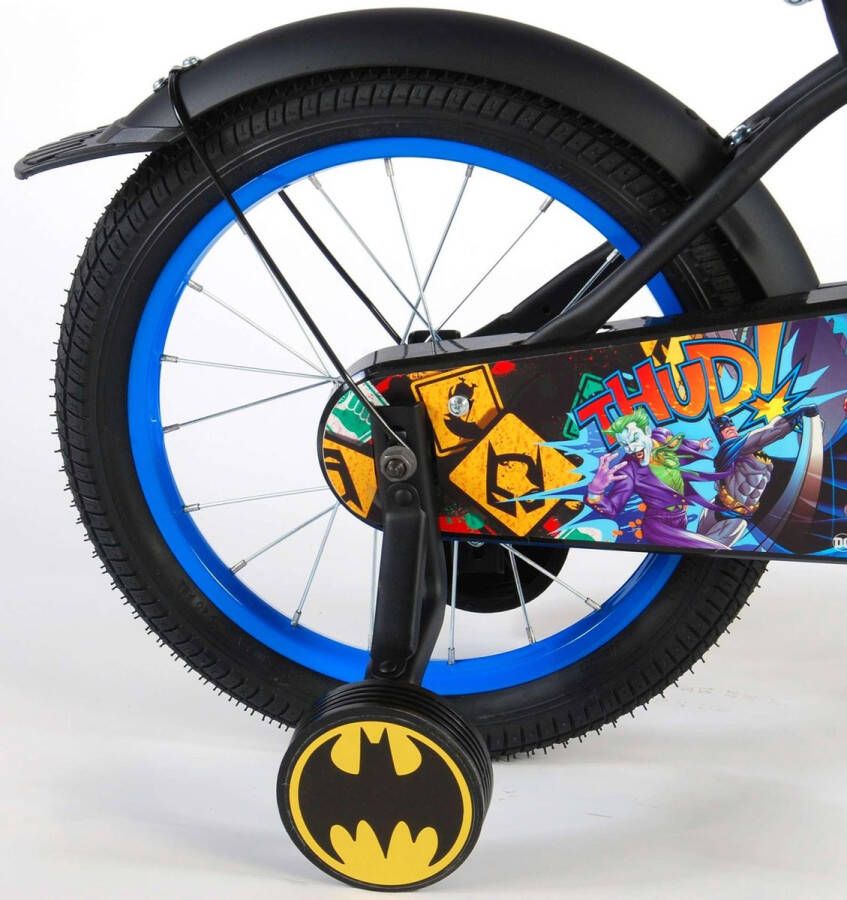 Volare Batman Kinderfiets Jongens 16 inch Zwart Blauw 95% afgemonteerd