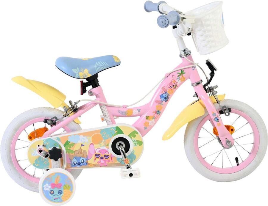 Volare Bicycles Koala Kinderfiets Meisjes 12 inch Roze Twee Handremmen