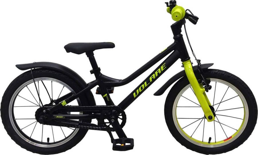 Volare Blaster Kinderfiets Jongens 16 inch Zwart Groen Prime Collection