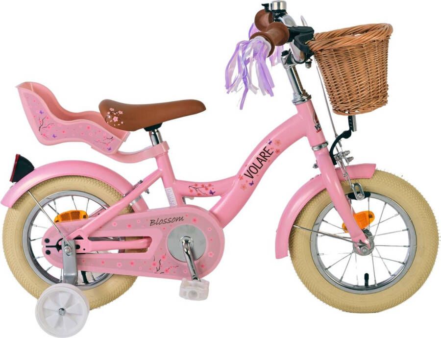 volare Blossom Kinderfiets Meisjes 12 inch Roze