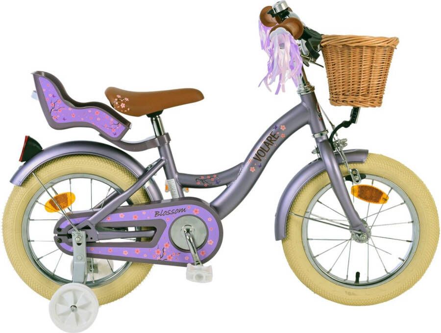 volare Blossom Kinderfiets Meisjes 14 inch Paars