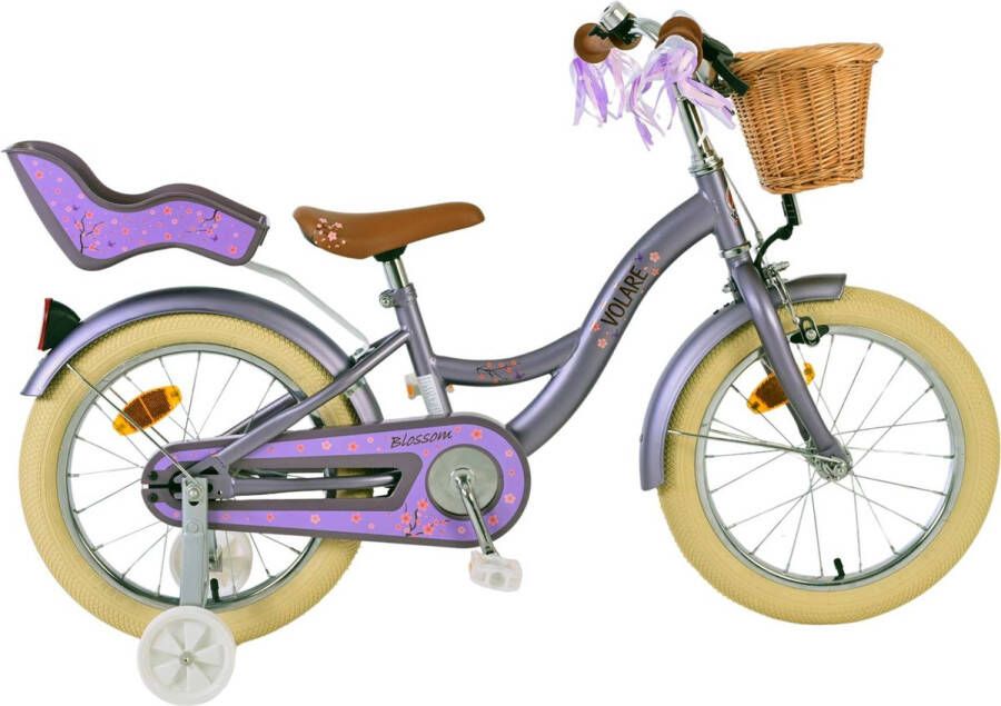 Volare Blossom Kinderfiets Meisjes 16 inch Paars