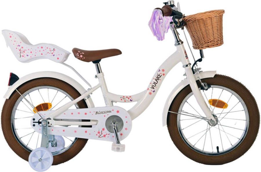 Volare Blossom Kinderfiets Meisjes 16 inch Wit