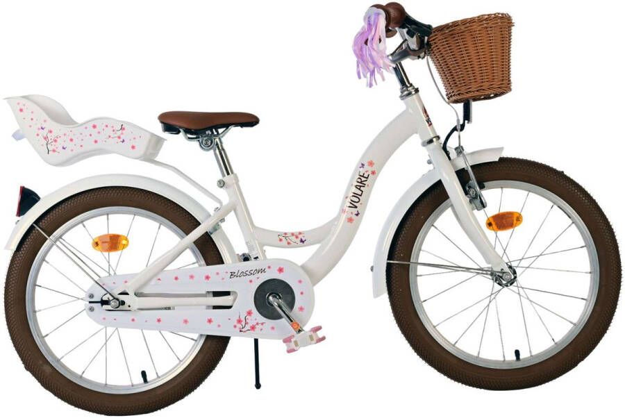 Volare Blossom Kinderfiets Meisjes 18 inch Wit