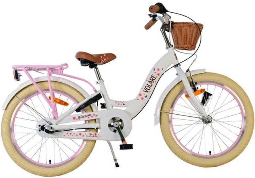 volare Blossom Kinderfiets Meisjes 20 inch Wit Nexus 3 versnellingen