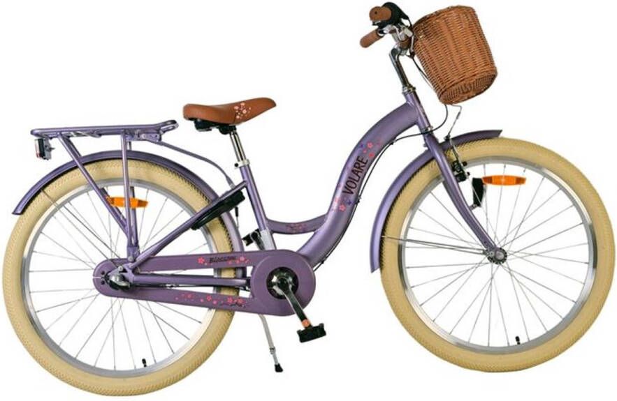 Volare Blossom Kinderfiets Meisjes 24 inch Paars 3 Versnellingen